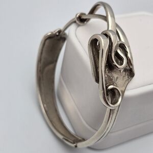 Fork Bracelet Handmade Upcycled Silverware Jewelry 8.5''